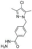 4-(4-CHLORO-3,5-DIMETHYL-PYRAZOL-1-YLMETHYL)-BENZOIC ACID HYDRAZIDE Struktur