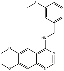 6,7-DIMETHOXY-N-(3-METHOXYBENZYL)-4-QUINAZOLINAMINE Struktur