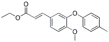 ETHYL 3-[4-METHOXY-3-(4-METHYLPHENOXY)PHENYL]ACRYLATE Struktur