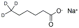SODIUM HEXANOATE-6,6,6-D3 Struktur