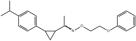 1-[2-(4-ISOPROPYLPHENYL)CYCLOPROPYL]-1-ETHANONE O-(2-PHENOXYETHYL)OXIME Struktur