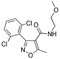 3-(2,6-DICHLOROPHENYL)-N-(2-METHOXYETHYL)-5-METHYLISOXAZOLE-4-CARBOXAMIDE Struktur