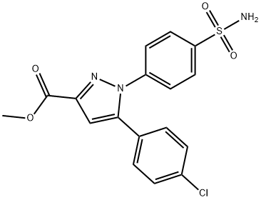 METHYL 1-[4-(AMINOSULFONYL)PHENYL]-5-(4-CHLOROPHENYL)-1H-PYRAZOLE-3-CARBOXYLATE Struktur