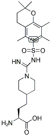 L-HOMO-[ALA-4-PIP(N-AMIDINO(PMC))] Struktur