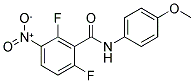 2,6-DIFLUORO-N-(4-METHOXYPHENYL)-3-NITROBENZAMIDE Struktur