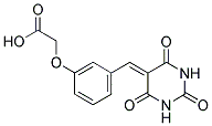 {3-[(2,4,6-TRIOXOTETRAHYDROPYRIMIDIN-5(2H)-YLIDENE)METHYL]PHENOXY}ACETIC ACID Struktur