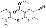 2-([5-CYANO-3-(ETHOXYCARBONYL)-6-METHYLPYRIDIN-2-YL]THIO)PYRIDINIUM-1-OLATE Struktur