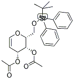 3,4-DI-O-ACETYL-6-O-(TERT-BUTYLDIPHENYLSILYL)-D-GALACTAL Struktur