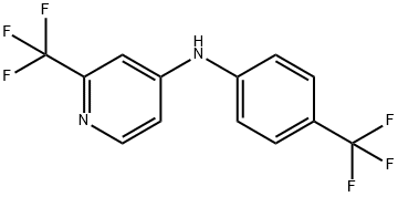 2-(TRIFLUOROMETHYL)-N-[4-(TRIFLUOROMETHYL)PHENYL]-4-PYRIDINAMINE Struktur