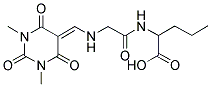 2-[({[(1,3-DIMETHYL-2,4,6-TRIOXOTETRAHYDROPYRIMIDIN-5(2H)-YLIDENE)METHYL]AMINO}ACETYL)AMINO]PENTANOIC ACID Struktur