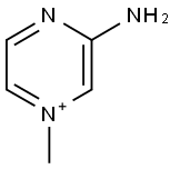 3-AMINO-1-METHYLPYRAZIN-1-IUM Struktur