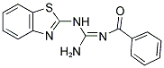 N-[(1Z)-AMINO(1,3-BENZOTHIAZOL-2-YLAMINO)METHYLENE]BENZAMIDE Struktur