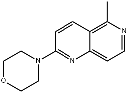 5-METHYL-2-MORPHOLINO[1,6]NAPHTHYRIDINE Struktur