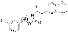 (R,R)-3-[1-(3,4-DIMETHOXYPHENYL)PROP-2-YL]-5-(3-CHLOROPHENYL)OXAZOLIDINE-2-ONE Struktur