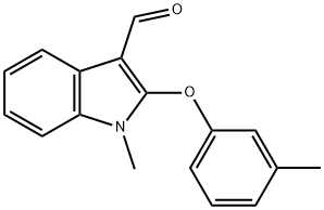 1-METHYL-2-(3-METHYLPHENOXY)-1H-INDOLE-3-CARBALDEHYDE Struktur