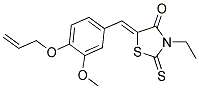 (5Z)-5-[4-(ALLYLOXY)-3-METHOXYBENZYLIDENE]-3-ETHYL-2-THIOXO-1,3-THIAZOLIDIN-4-ONE Struktur