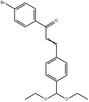 1-(4-BROMOPHENYL)-3-[4-(DIETHOXYMETHYL)PHENYL]-2-PROPEN-1-ONE Struktur