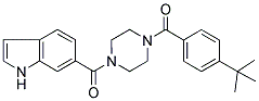 1-(4-TERT-BUTYLBENZOYL)-4-[((1H)-INDOL-6-YL)CARBONYL]PIPERAZINE Struktur