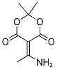 5-(1-AMINOETHYLIDENE)-2,2-DIMETHYL-1,3-DIOXANE-4,6-DIONE Struktur