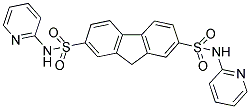 N2,N7-DI(PYRIDIN-2-YL)-9H-FLUORENE-2,7-DISULFONAMIDE Struktur