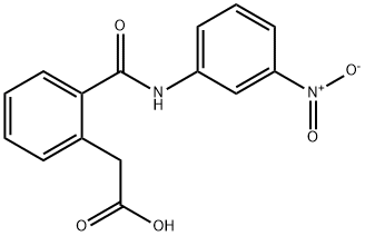 2-(2-(N-(3-NITROPHENYL)CARBAMOYL)PHENYL)ACETIC ACID Struktur