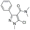 5-CHLORO-N,N,1-TRIMETHYL-3-PHENYL-1H-PYRAZOLE-4-CARBOXAMIDE Struktur