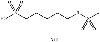 SODIUM (5-SULFONATOPENTYL) METHANETHIOSULFONATE Struktur