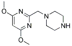 4,6-DIMETHOXY-2-(PIPERAZIN-1-YLMETHYL)PYRIMIDINE Struktur