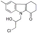 9-(3-CHLORO-2-HYDROXYPROPYL)-6-METHYL-2,3,4,9-TETRAHYDRO-1H-CARBAZOL-1-ONE Struktur