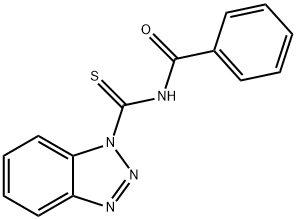 N-(1H-1,2,3-BENZOTRIAZOL-1-YLCARBOTHIOYL)BENZENECARBOXAMIDE Struktur