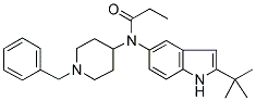 N-(1-BENZYLPIPERIDIN-4-YL)-N-(2-TERT-BUTYL-(1H)-INDOL-5-YL)PROPANAMIDE Struktur