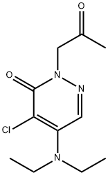 4-CHLORO-5-(DIETHYLAMINO)-2-(2-OXOPROPYL)-3(2H)-PYRIDAZINONE Struktur