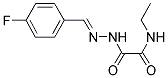 N-ETHYL-2-[2-(4-FLUOROBENZYLIDENE)HYDRAZINO]-2-OXOACETAMIDE Struktur