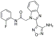 2-[2-(4-AMINO-1,2,5-OXADIAZOL-3-YL)-1H-BENZIMIDAZOL-1-YL]-N-(2-FLUOROPHENYL)ACETAMIDE Struktur