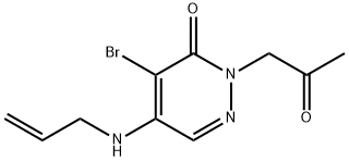 5-(ALLYLAMINO)-4-BROMO-2-(2-OXOPROPYL)-3(2H)-PYRIDAZINONE Struktur