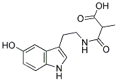 N-(2-CARBOXYPROPIONYL)-5-HYDROXYTRYPTAMINE Struktur