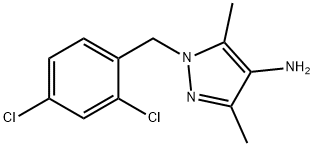 1-(2,4-DICHLORO-BENZYL)-3,5-DIMETHYL-1H-PYRAZOL-4-YLAMINE Struktur