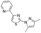 2-[2-(3,5-DIMETHYL-1H-PYRAZOL-1-YL)-1,3-THIAZOL-4-YL]PYRIDINE Struktur