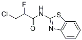 N-(1,3-BENZOTHIAZOL-2-YL)-3-CHLORO-2-FLUOROPROPANAMIDE Struktur