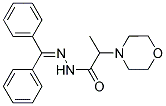 N'-(DIPHENYLMETHYLENE)-2-MORPHOLINOPROPANOHYDRAZIDE Struktur