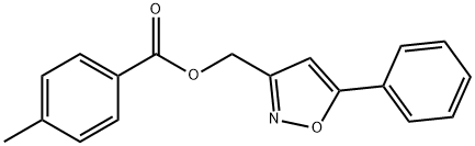 (5-PHENYL-3-ISOXAZOLYL)METHYL 4-METHYLBENZENECARBOXYLATE Struktur