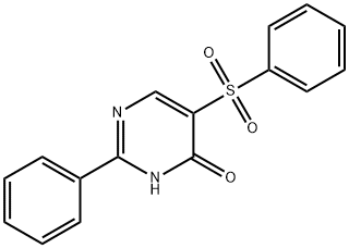 2-PHENYL-5-(PHENYLSULFONYL)-4-PYRIMIDINOL Struktur