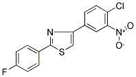 4-(4-CHLORO-3-NITROPHENYL)-2-(4-FLUOROPHENYL)-1,3-THIAZOLE Struktur