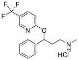 N-METHYL-3-PHENYL-3-[[5-(TRIFLUOROMETHYL)PYRIDIN-2-YL]OXY]PROPYLAMINE, HYDROCHLORIDE Struktur