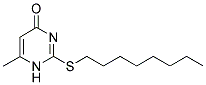 6-METHYL-2-(OCTYLTHIO)PYRIMIDIN-4(1H)-ONE Struktur