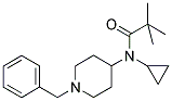 N-(1-BENZYLPIPERIDIN-4-YL)-N-CYCLOPROPYL-2,2-DIMETHYLPROPANAMIDE Struktur