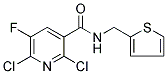 2,6-DICHLORO-5-FLUORO-N-(2-THIENYLMETHYL)NICOTINAMIDE Struktur