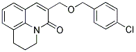 6-[(4-CHLOROBENZYLOXY)METHYL]-2,3-DIHYDRO-(1H,5H)-BENZO[IJ]QUINOLIZIN-5-ONE Struktur