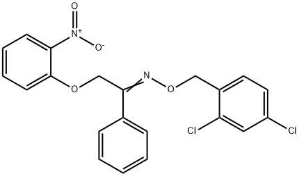 2-(2-NITROPHENOXY)-1-PHENYL-1-ETHANONE O-(2,4-DICHLOROBENZYL)OXIME Struktur