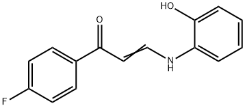 (E)-1-(4-FLUOROPHENYL)-3-(2-HYDROXYANILINO)-2-PROPEN-1-ONE Struktur